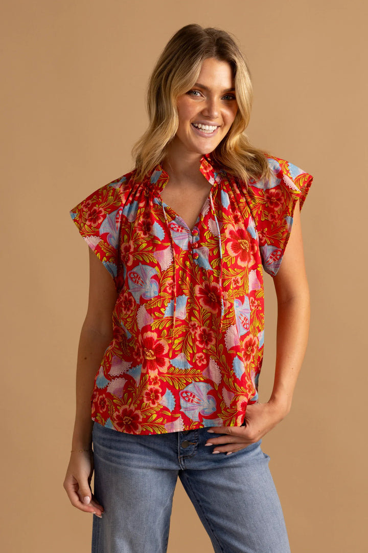 Double A Top Retro Floral / XS Em Top