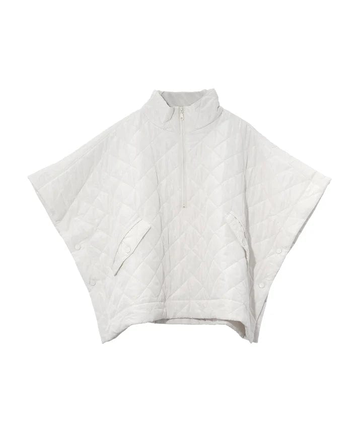 Echo Jacket Cream / One Size Quilted Pancho