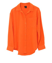 Echo Top Tangerine / S Echo Gauze Boyfriend Shirt