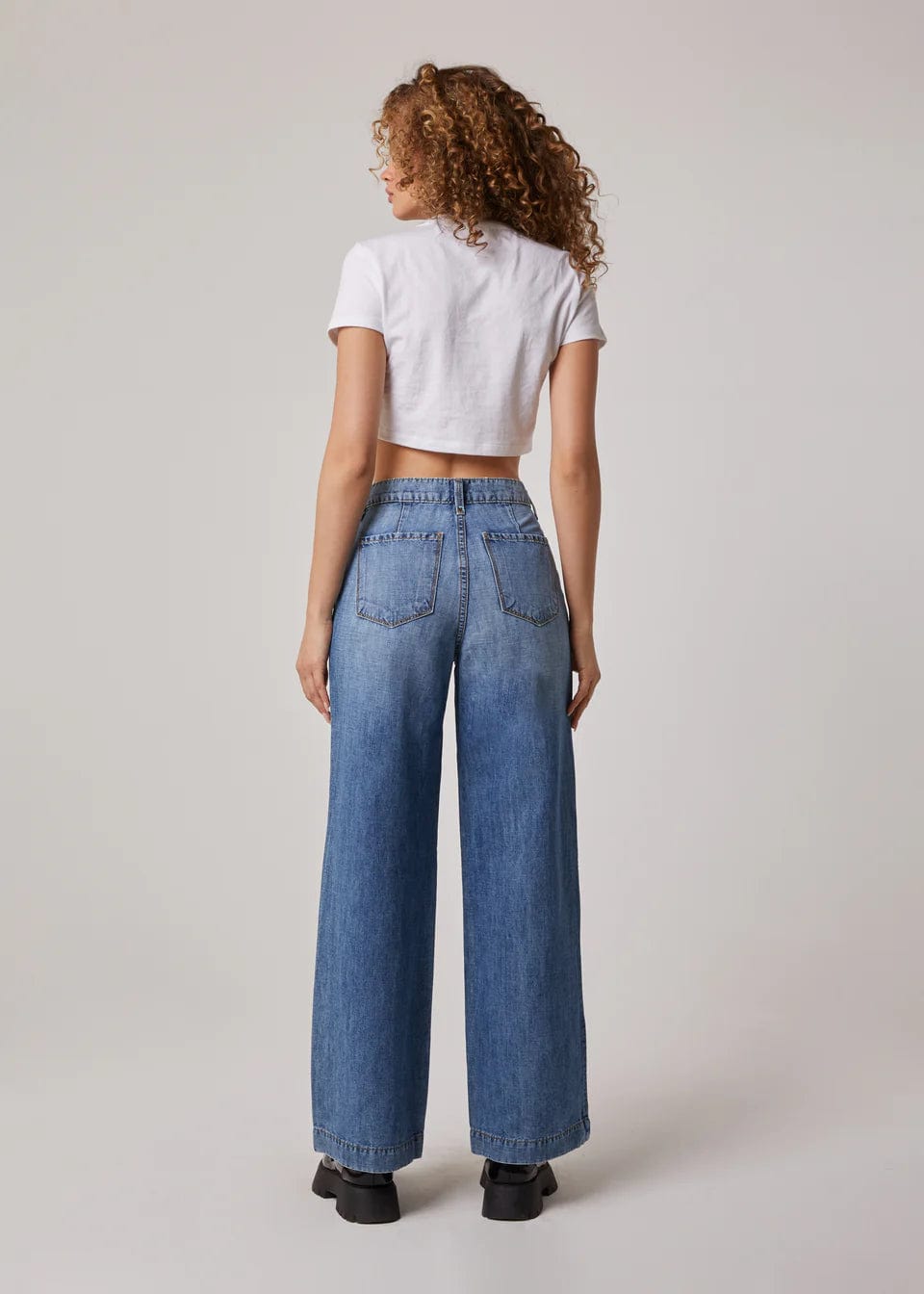 Edyson Denim Powell High Rise Wide Leg Trouser Jeans