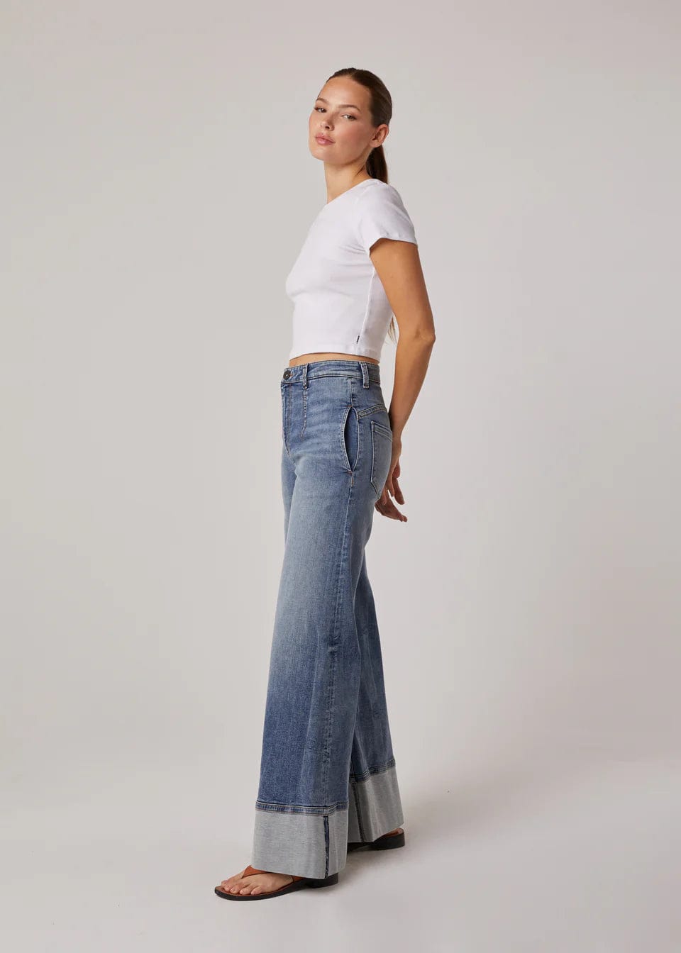 KUT from the Kloth Denim Steve High Rise Wide Leg