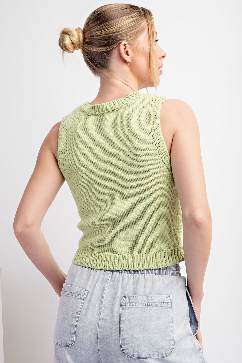 EE:Some Tank Lucia Knit Cropped Tank