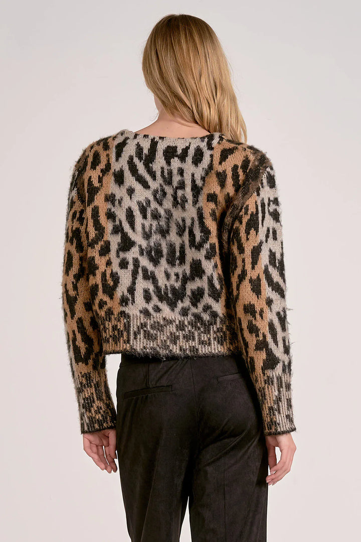 Elan Cardigan Claire Cheetah Cardi