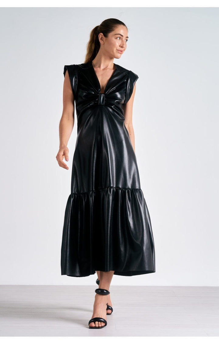 Elan Dress Black / S Jasmine Leather Dress