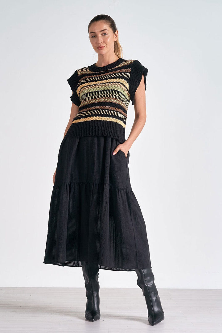 Elan Dress Black / S Layla Woven Dress