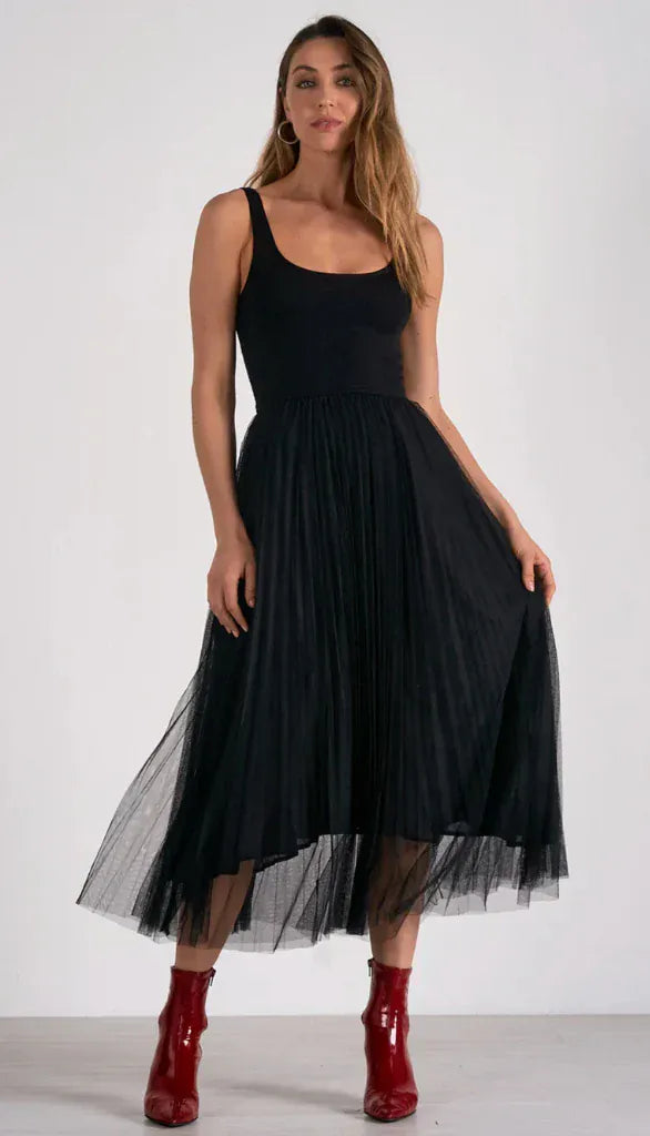 Elan Dress Black / XS Maisie Tulle Skirt Dress