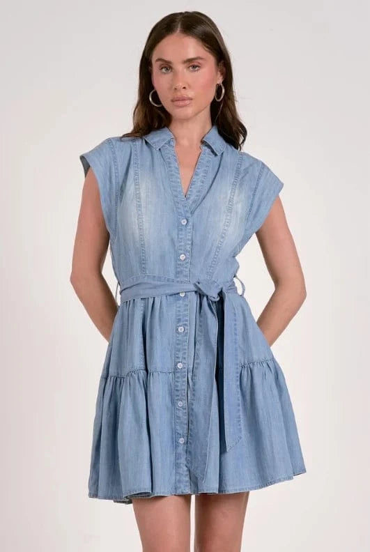 Elan Dress Blue / S Zoey Denim Dress