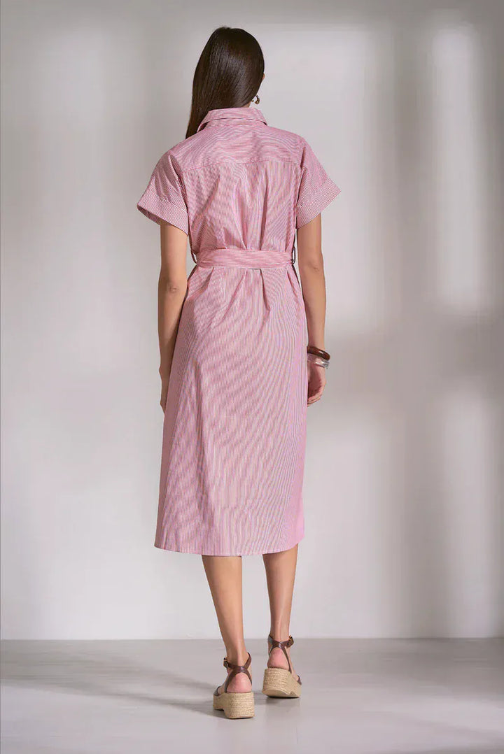 Elan Dress Iris Striped Midi Dress