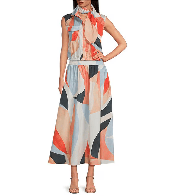 Elan Maxi Skirt Emmie Prism Maxi Skirt