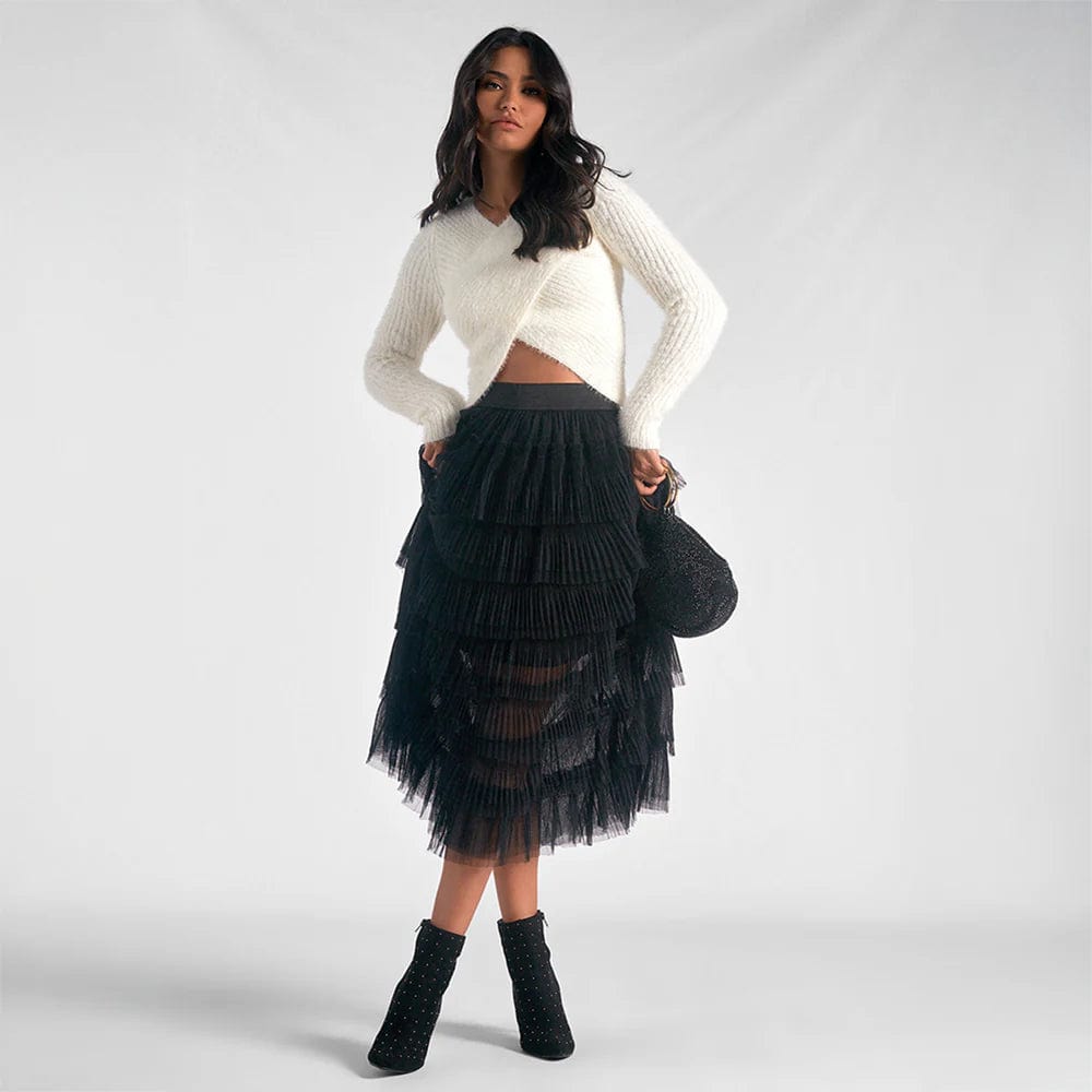 Elan Skirt Tiered Tulle Skirt