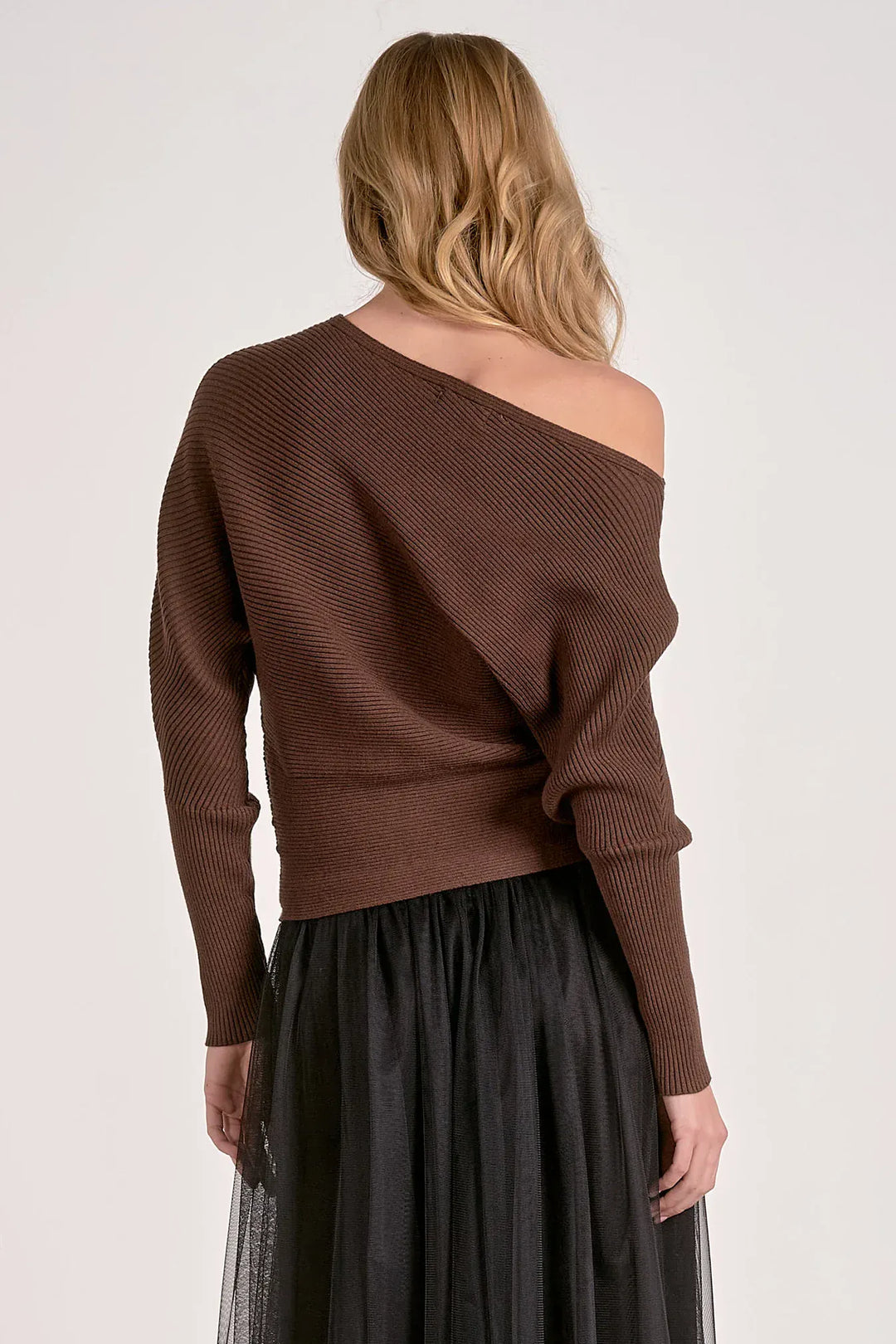 Elan Sweater Alaya Off Shoulder Sweater