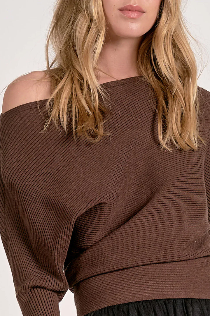 Elan Sweater Alaya Off Shoulder Sweater