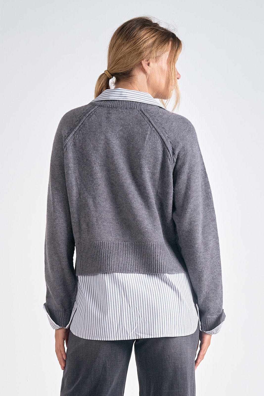 Elan Sweater Elaina Colorblock Sweater