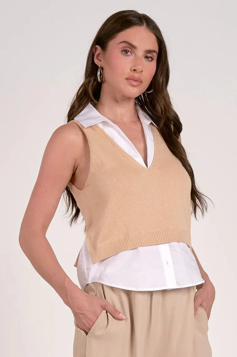 Elan Sweater Nude / S Eloise Sweater Top