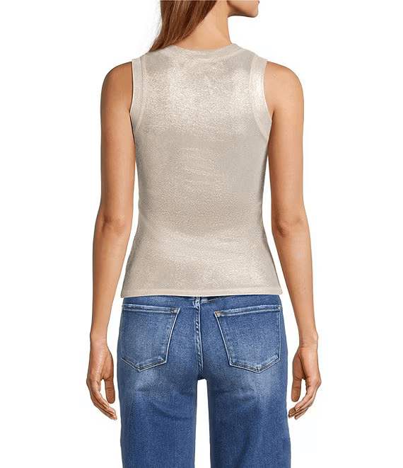Elan Tank Glitter Knit Tank