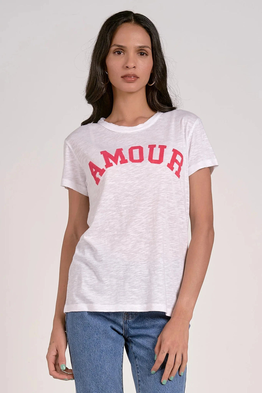 Elan Tee White / S Amour T-shirt