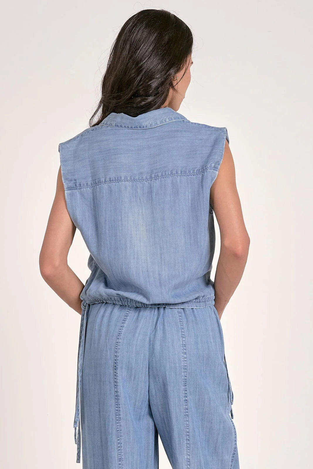 Elan Top Elena Collared Top