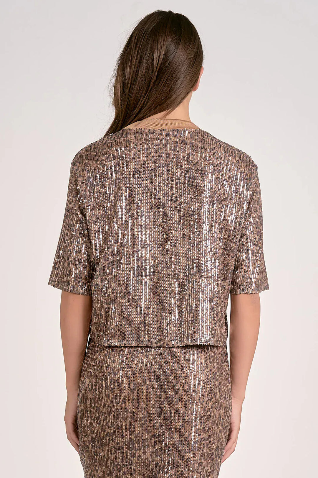 Elan Top Eloise Sequin Top