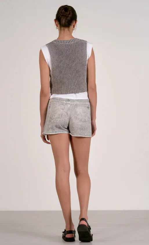 Elan Top Karla Two Layer Sweater