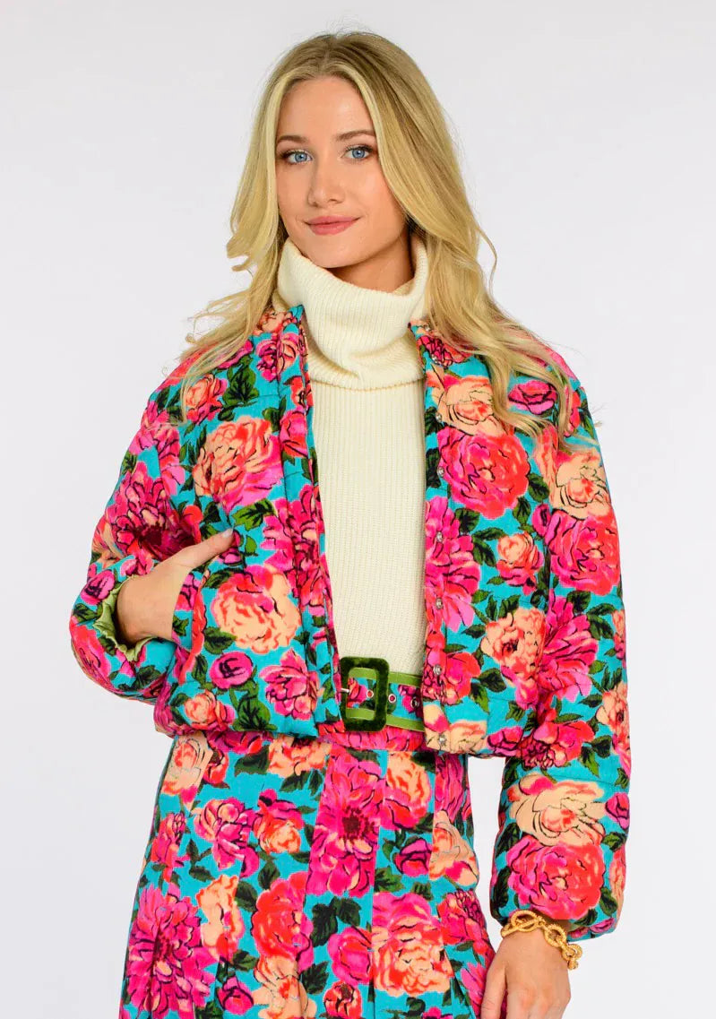Elizabeth James Bomber Jacket Vintage Roses / XS Frankie Bomber