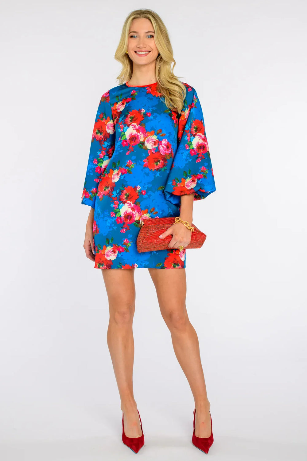 Elizabeth James Dress Holiday Chintz Teal / XS London Dress