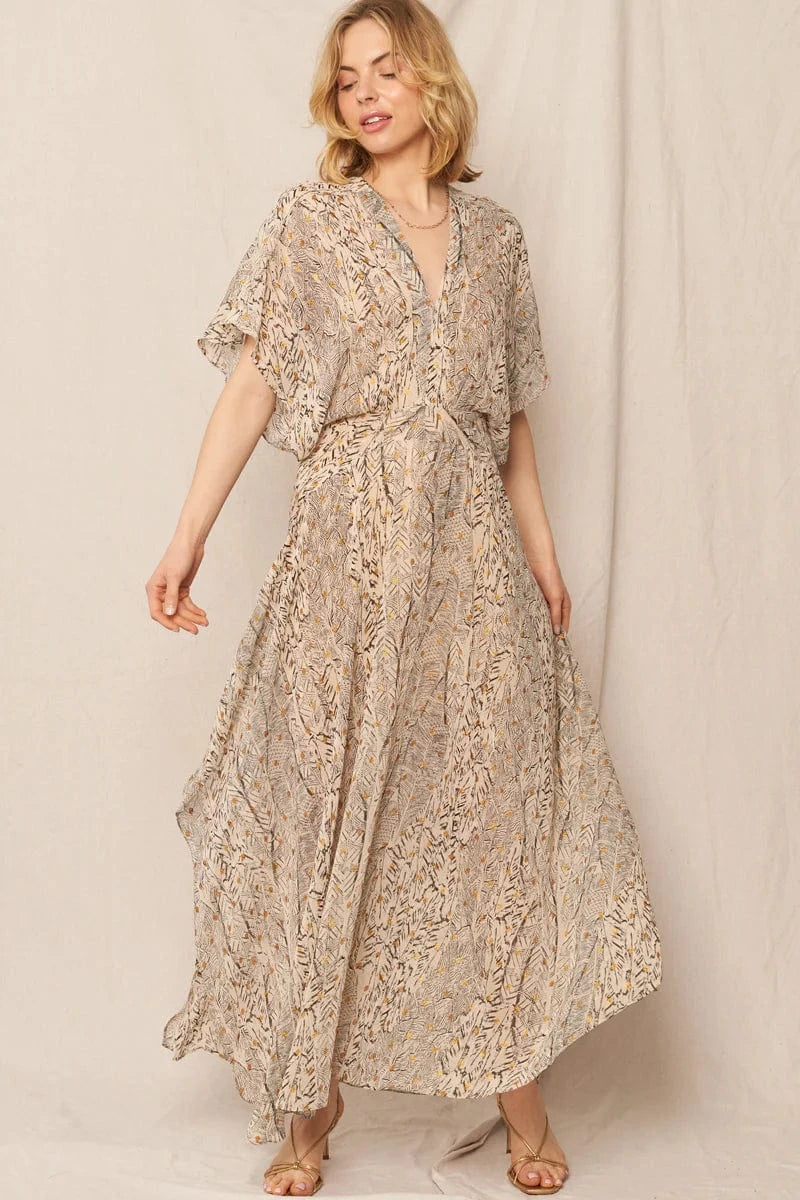 En Creme Dress Beige / S Norma Maxi Dress