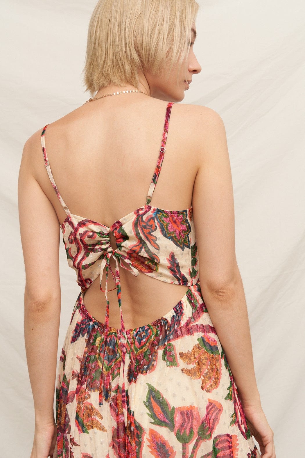 En Creme Dress Lola Shimmer Maxi Dress