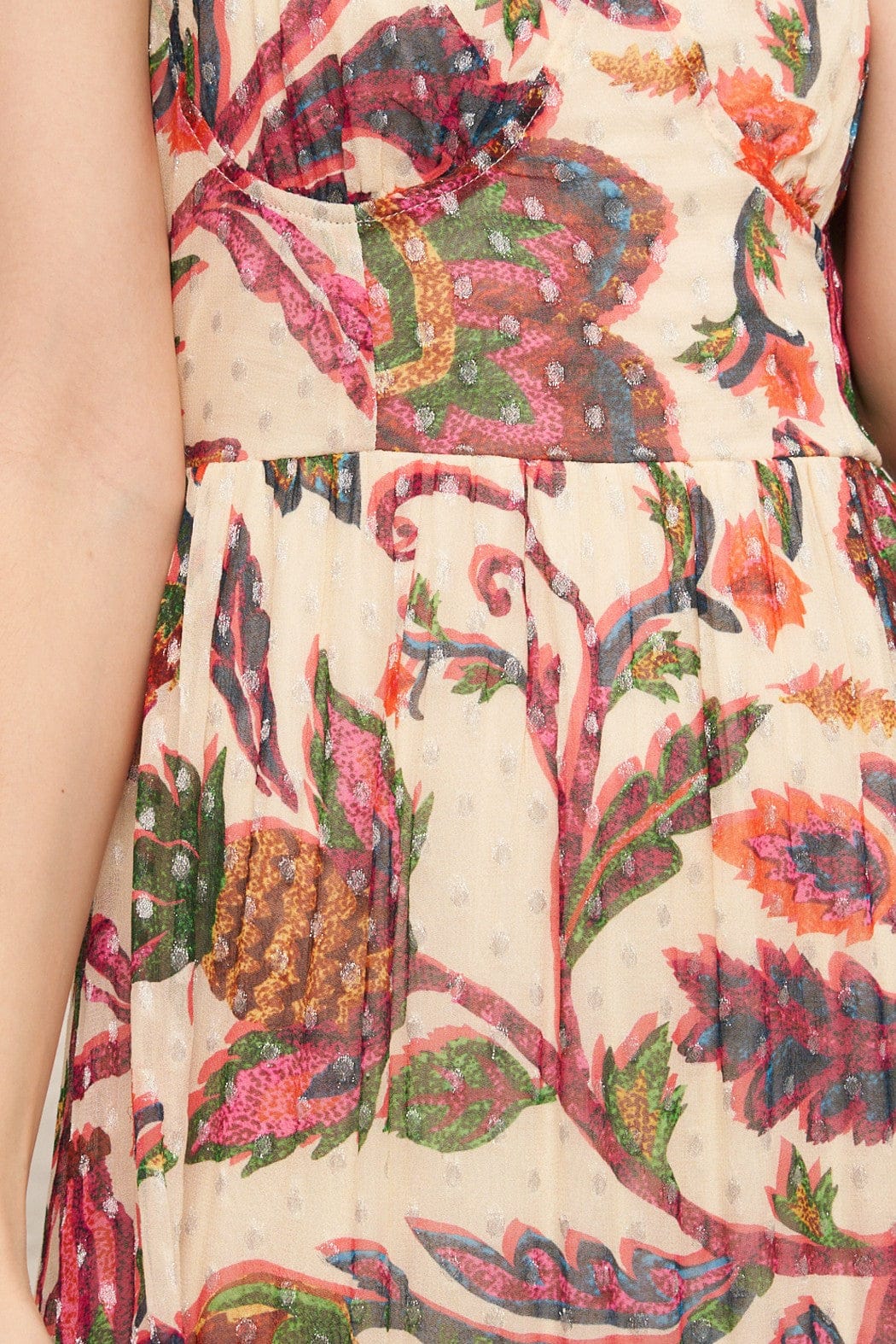 En Creme Dress Lola Shimmer Maxi Dress