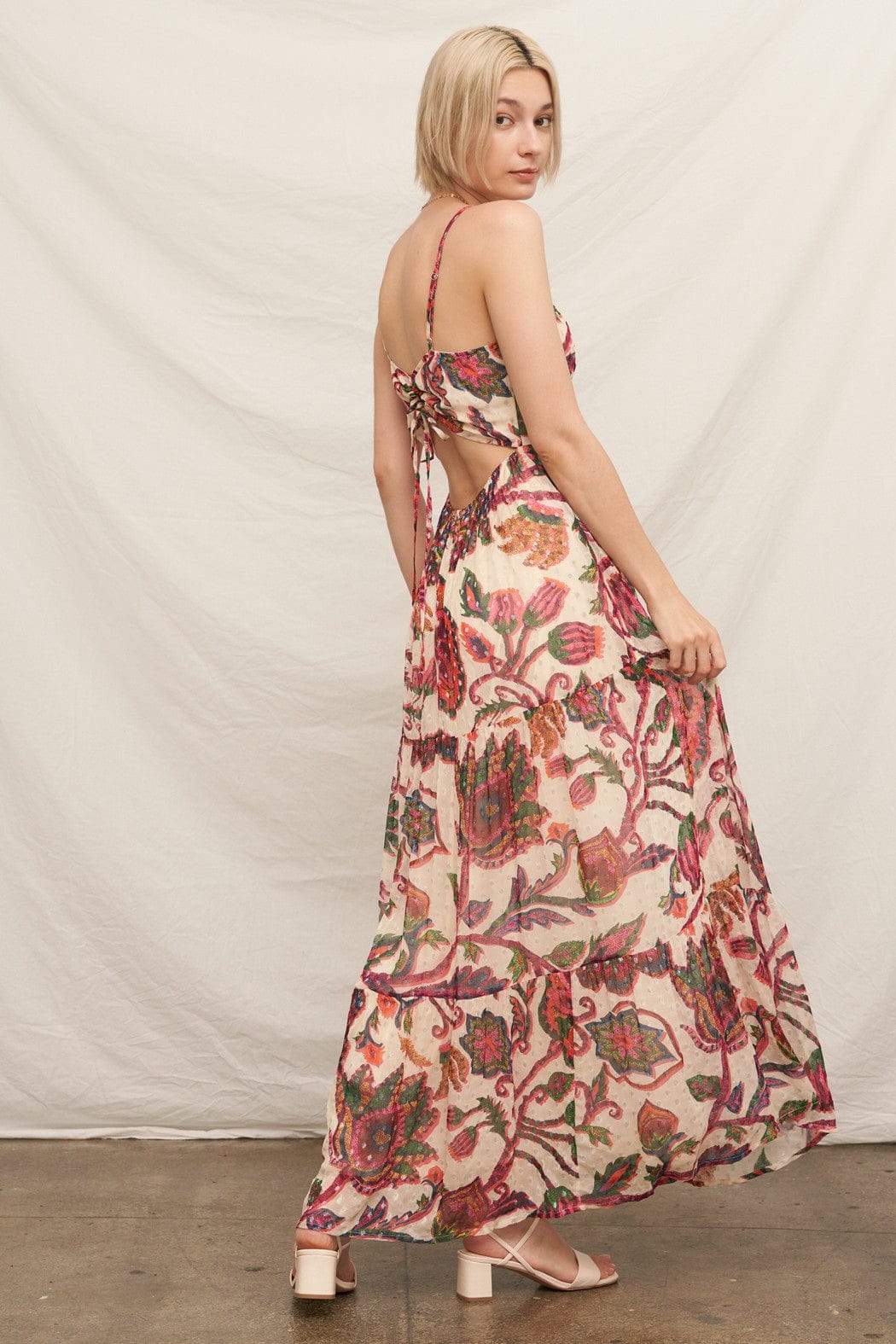 En Creme Dress Lola Shimmer Maxi Dress