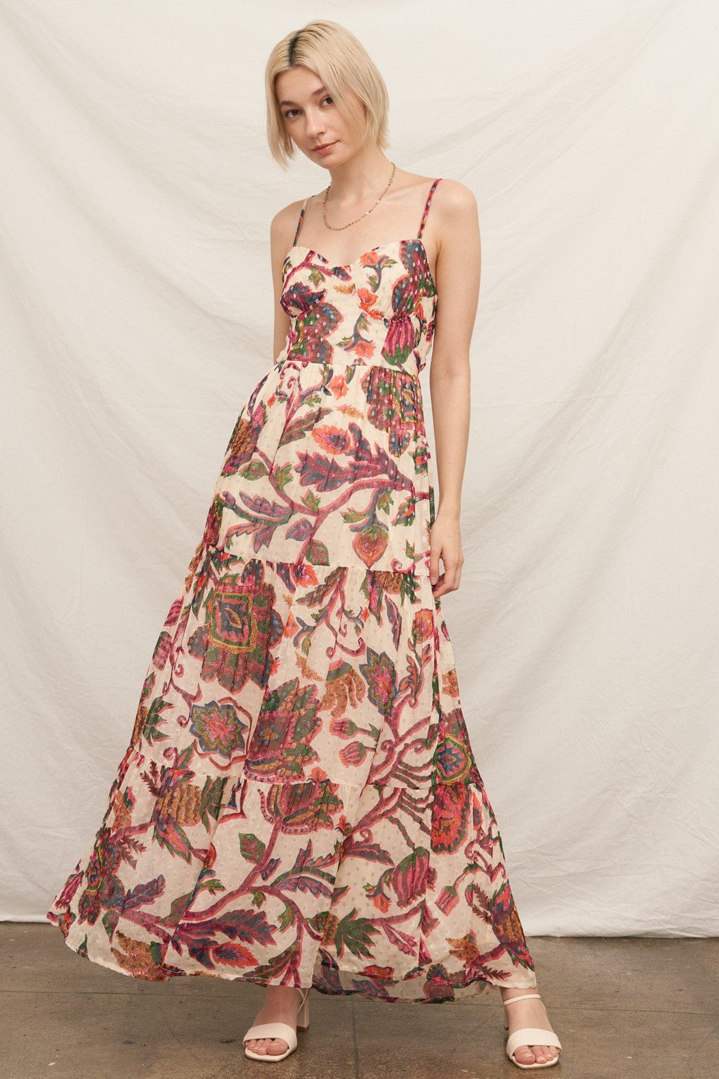 En Creme Dress Multi Color / S Lola Shimmer Maxi Dress