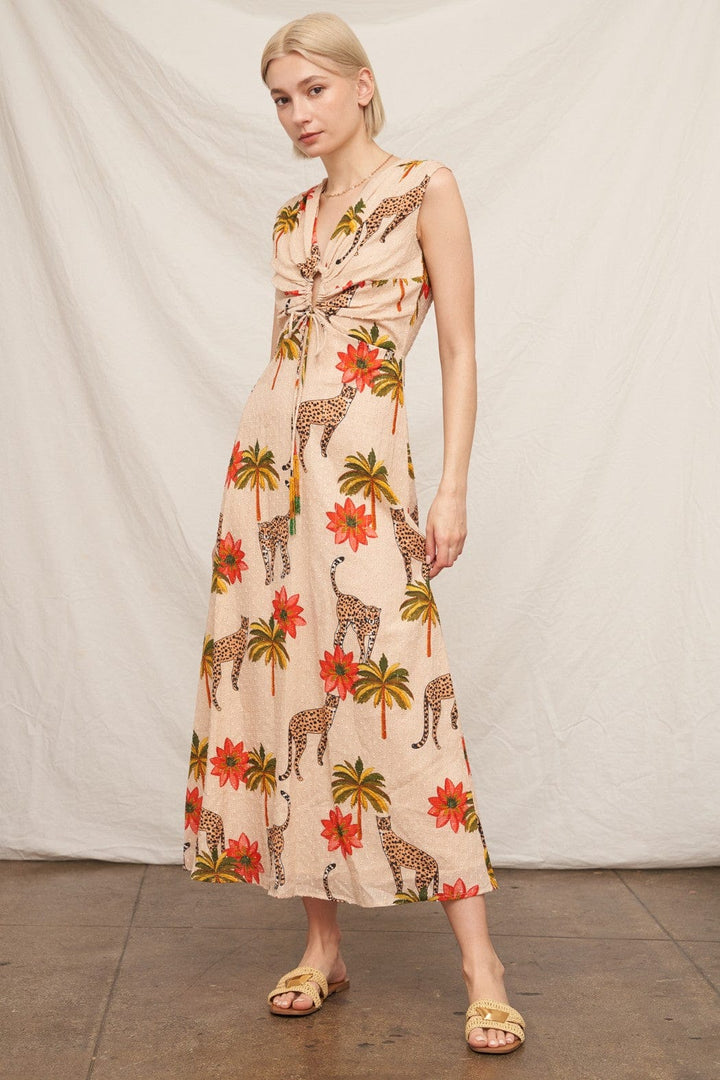 En Creme Dress Multi Color / S Norah Cheetah Print Dress