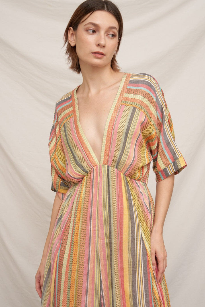 En Creme Dress Zara Kimono Sleeve Stripe Dress