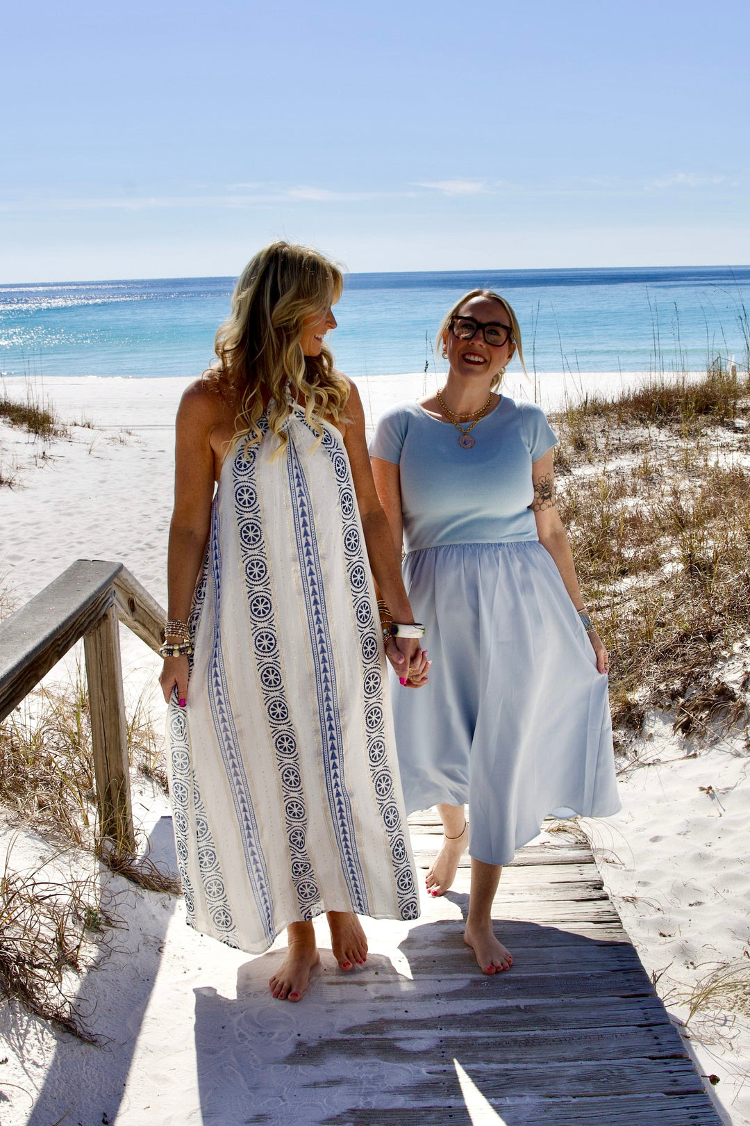 En Creme Dress Zuri Lurex Detail Maxi Dress