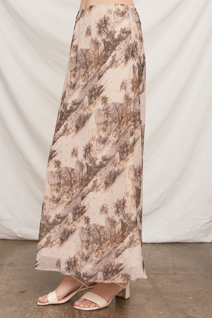 En Creme Maxi Skirt Daniella Luxe Skirt
