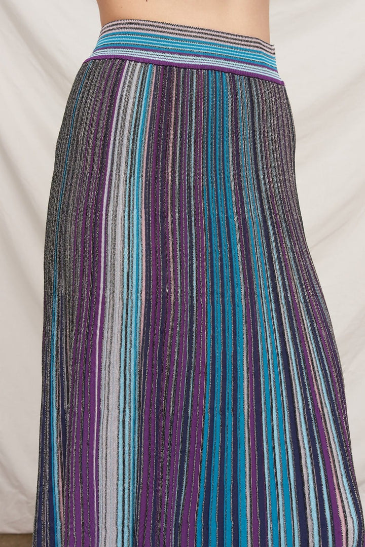En Creme Midi Skirt Monroe Striped Midi Skirt
