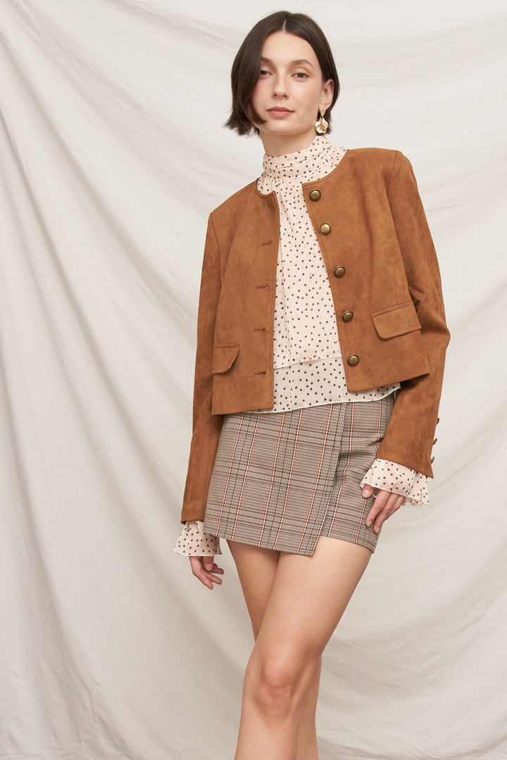En Creme Top Fiona Polka Dot Top