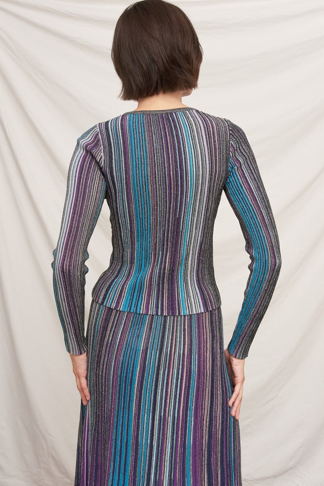 En Creme Madilyn striped top with classic horizontal stripe pattern