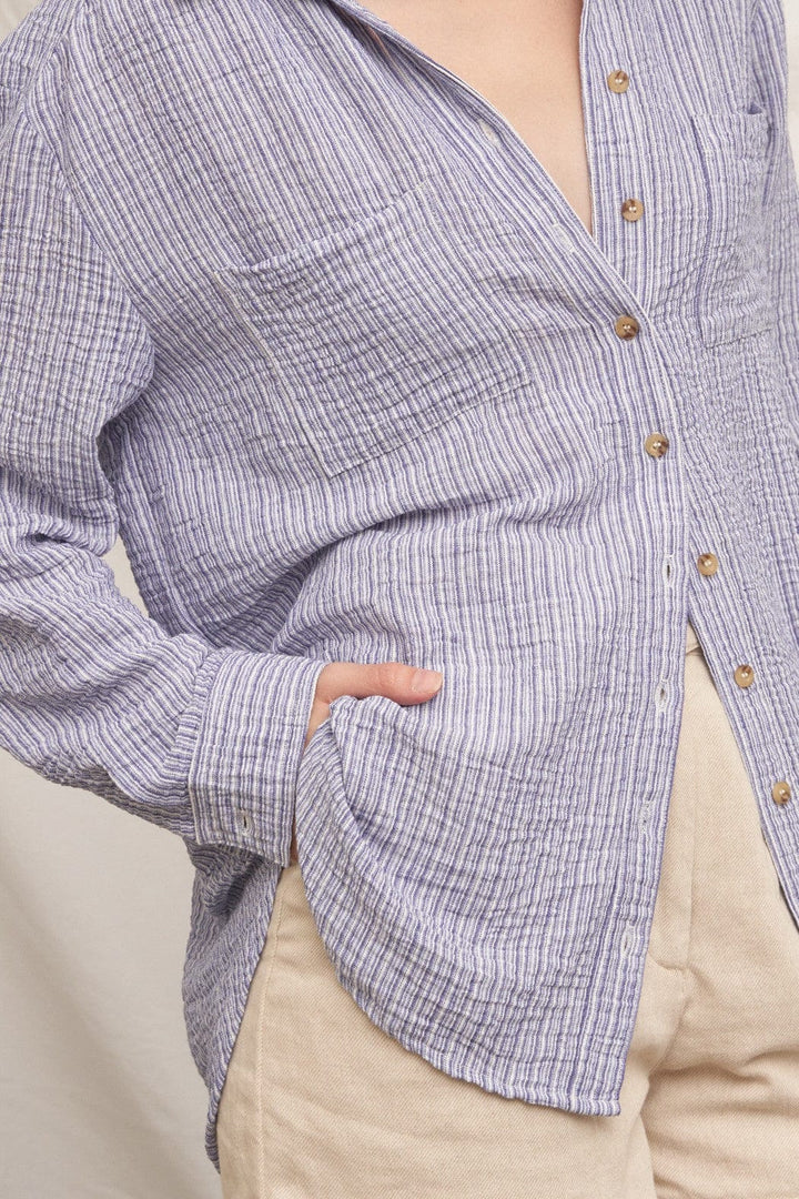 En Creme Top Madilyn Textured Top