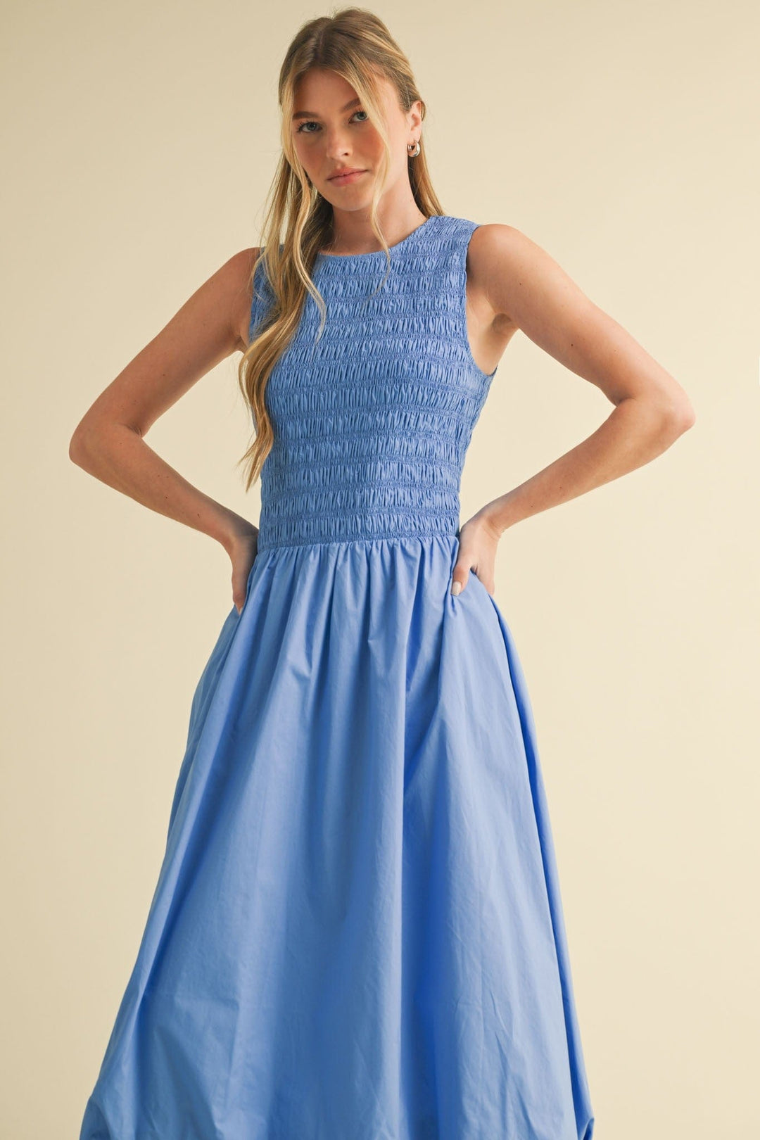 En Merci Dress Marine Blue / S Zoe Midi Dress