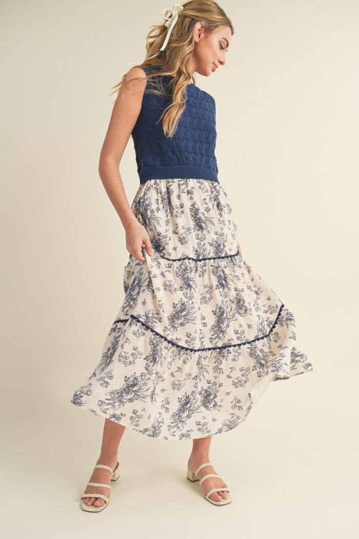 En Merci Dress Pointelle Scalloped Toile Dress