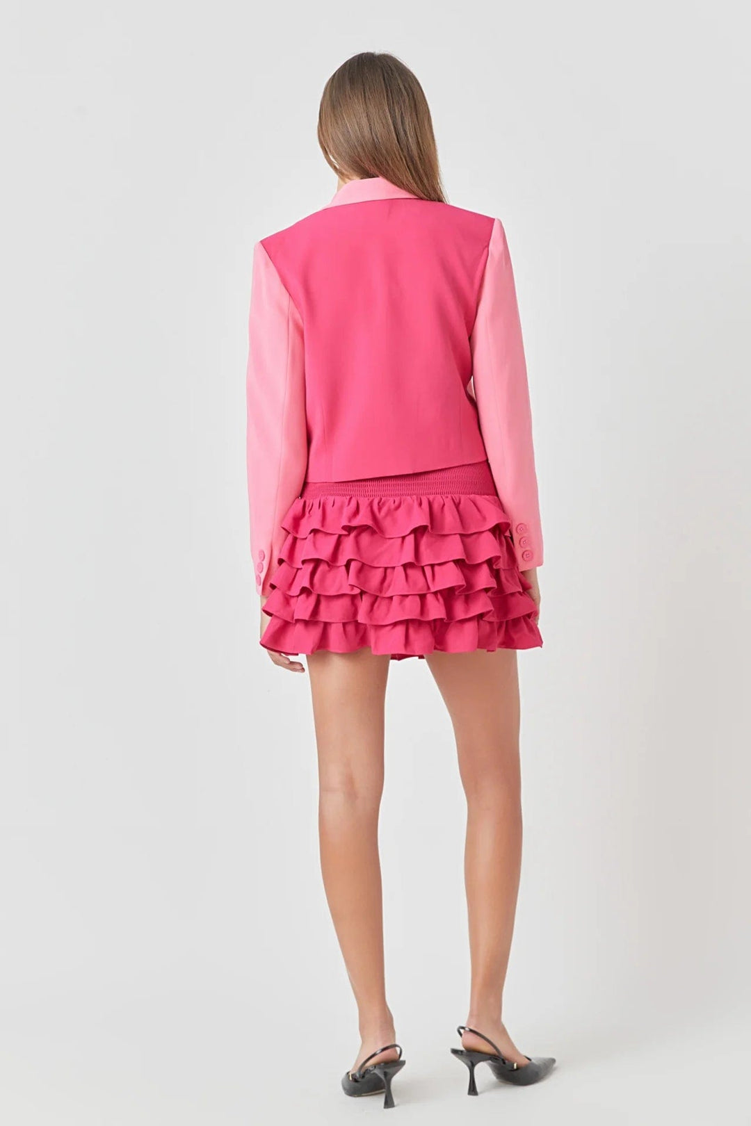 Endless Rose Blazer Colorblock Short Blazer