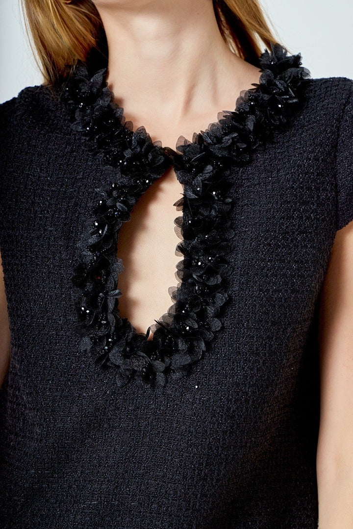 Endless Rose Dress Sofia Floral Trim Dress