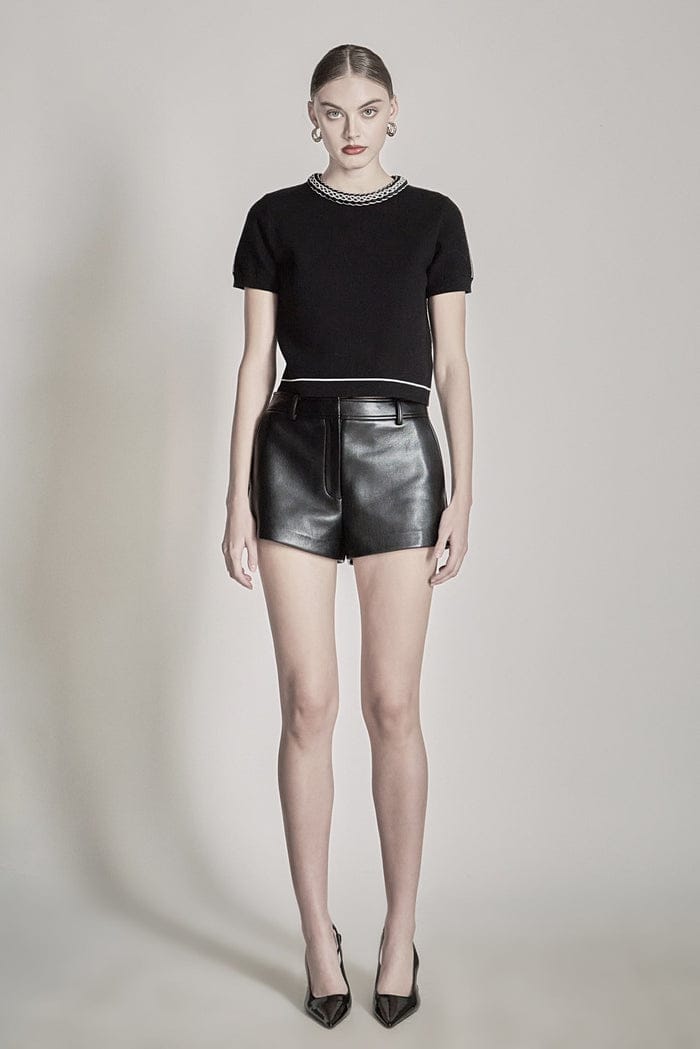 Endless Rose Shorts Jade Leather Shorts
