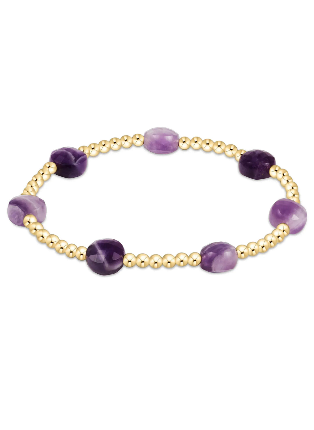 enewton Bracelet Admire Gold 3mm Bead Bracelet - Amethyst