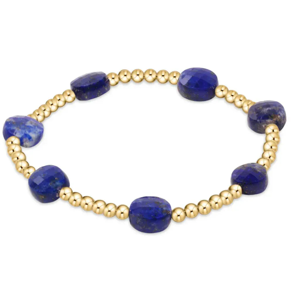 enewton Bracelet Admire Gold 3mm Bead Bracelet - Lapis