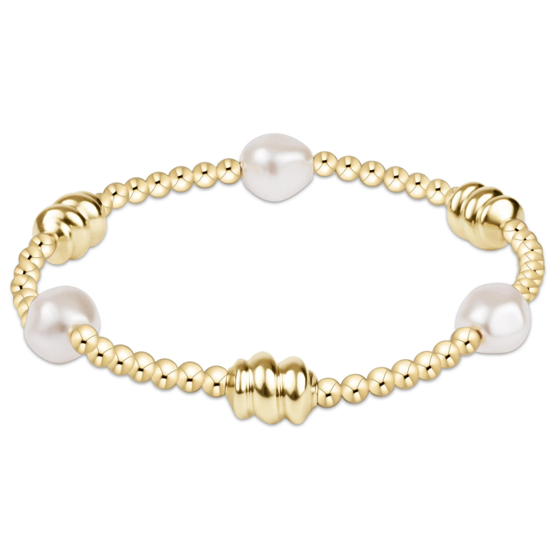 enewton Bracelet Admire Gold & Admire Pearl 3mm Gold Bracelet