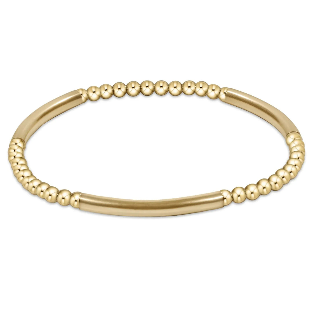 enewton Bracelet Bliss Bar Pattern Gold 3mm Bracelet