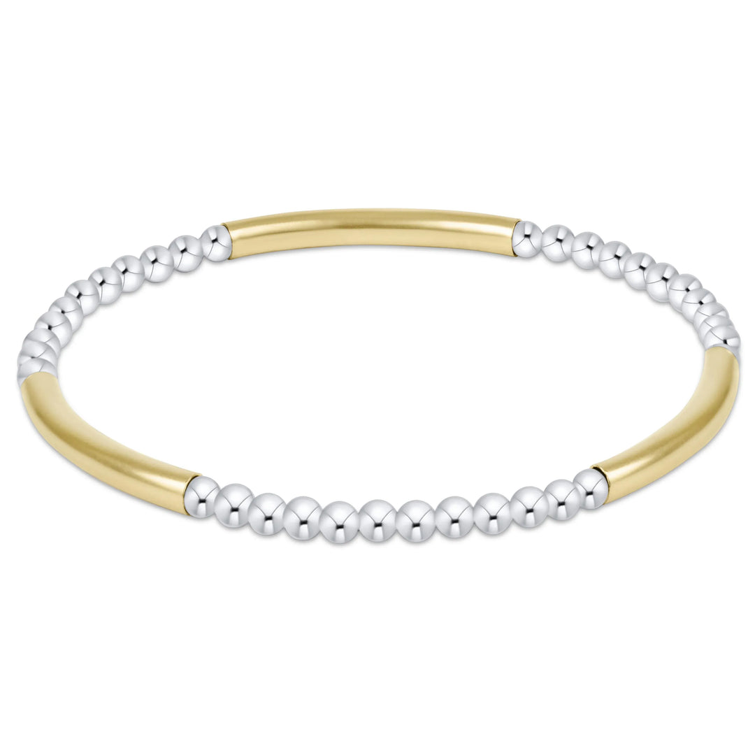 enewton Bracelet Bliss Bar Pattern Mixed Metal 3mm Bracelet