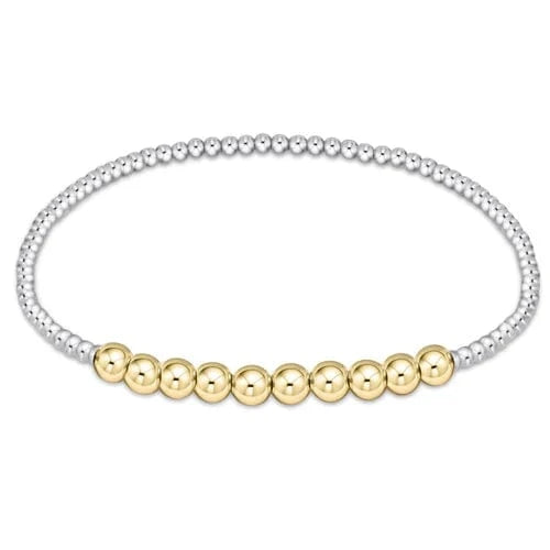 enewton Bracelet Classic Beaded Bliss 2mm Bead Bracelet - 4mm - Mixed Metal