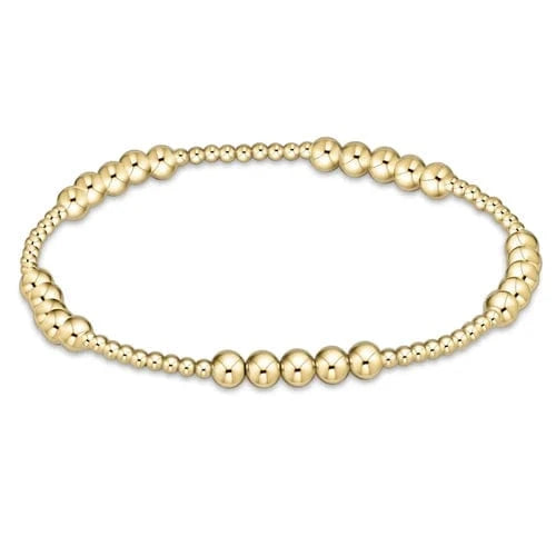 enewton Bracelet Classic Blissful Pattern 2mm Bead Bracelet - 4mm Gold
